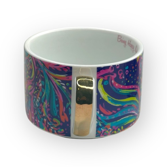 Lilly Pulitzer ❤︎︎ Stackable Tea Cups Coffee Mugs Set of 2 ❤︎︎ Being Happy Print - Picture 13 of 16